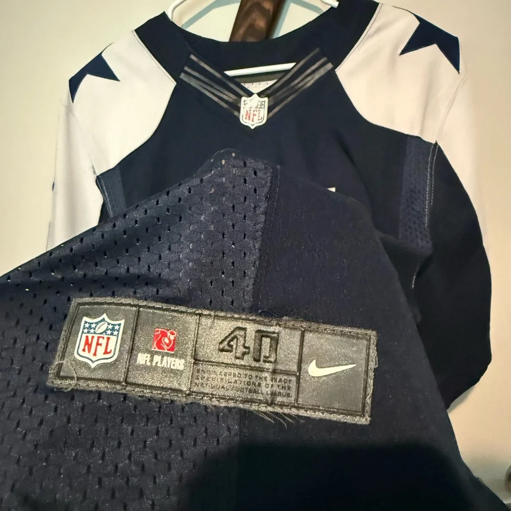 NFL Navy and White Men's Jersey ZEKE - Picture 3 of 6